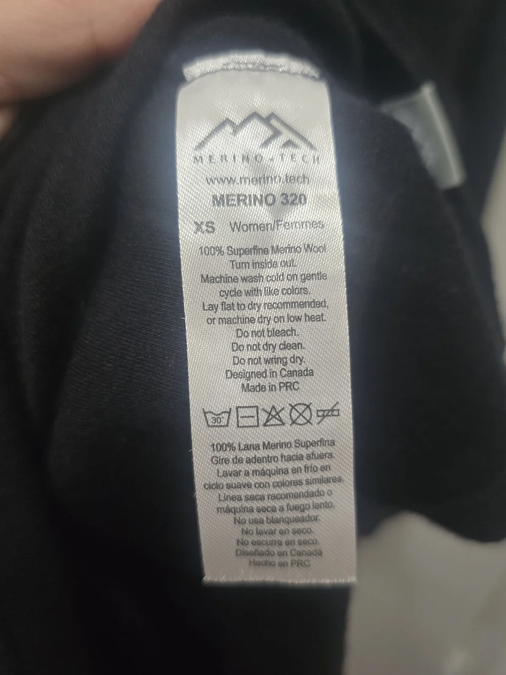 Merino.tech 100% Superfine Merino Wool 320 Heavyweight Quarter-Zip - XS - Picture 9 of 13